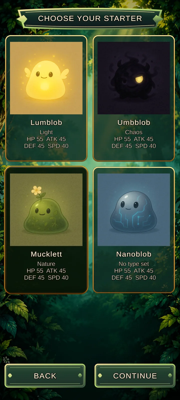 Choosing a starter beast