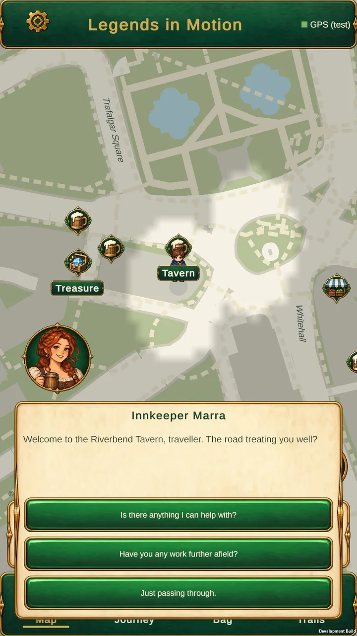 Talking to Innkeeper Marra